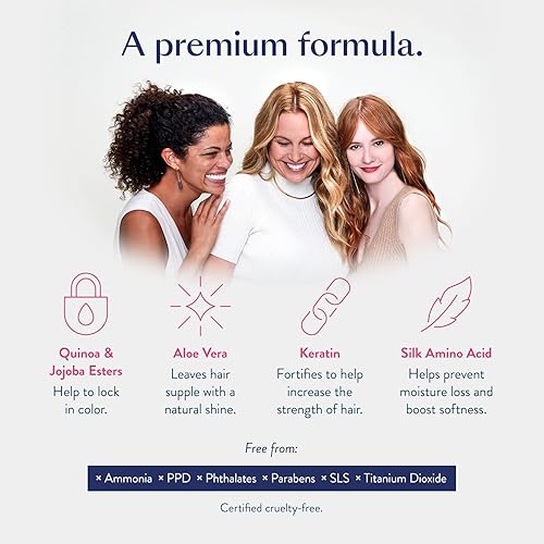 Miniatura 7 de eSalon Kit completo de tinte permanente para el cabello y tinte para el cabello, marrón medio, beige frío, kit de colorista personal para hasta un