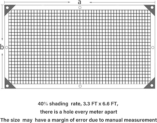 Miniatura 147 de winemana - Toldo para sombra del 90%, cubierta de sombra para perrera, resistente y duradera, lona de malla con ojales, para patio, plantas