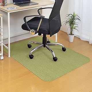 サンコー チェアマット ずれない ゲーミング デスクマット 床保護 マット 滑り止め おくだけ吸着 90×120cm グリーン 日本製 KI-62