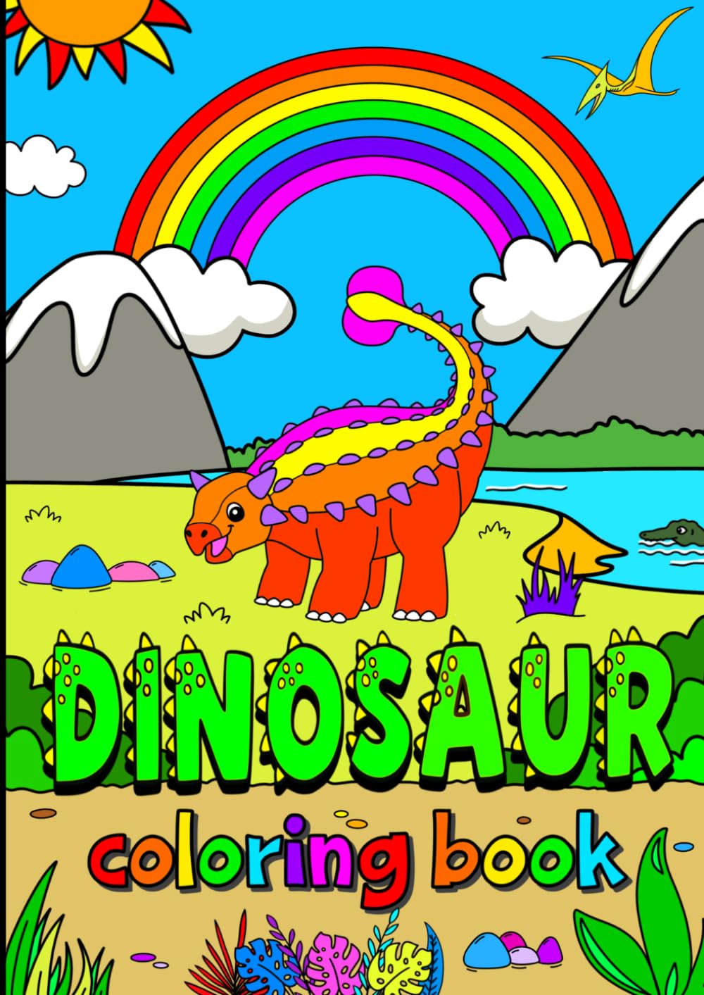 Dinosaur Coloring Book: Coloring fun for kids aged 4-8