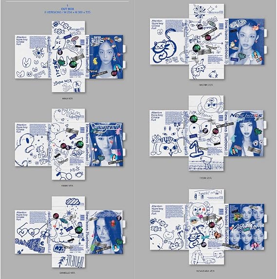 dreamus NewJeans - 1st EP 'New Jeans' album [Bluebook ver] (Set)