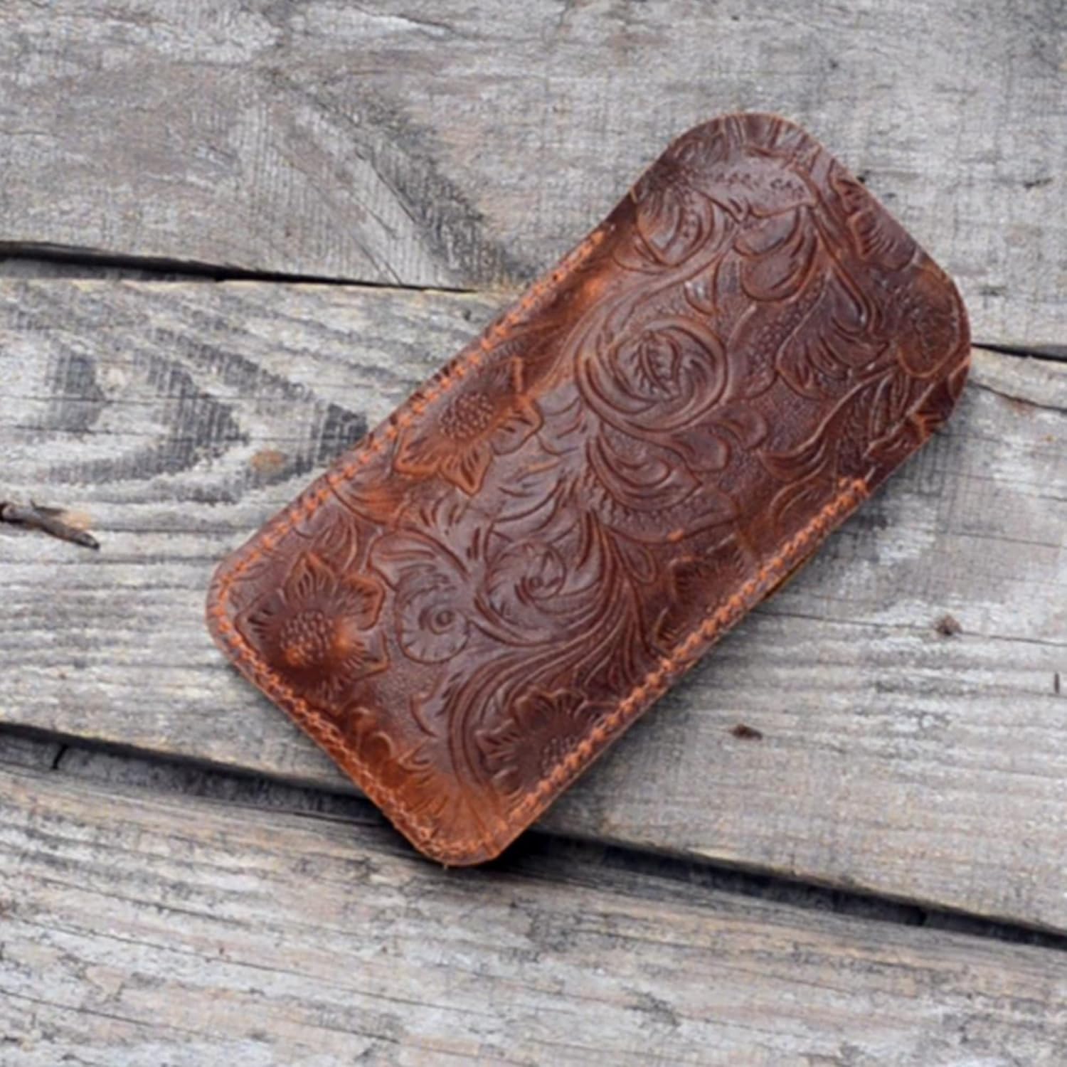 JJNUSA Leather EDC Pocket Slip, Army Knife Sleeve & Pen Holder for Everyday Carry, Camping Accessories - Image 5