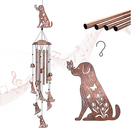 Campanillas de viento para perros al aire libre, regalos para mujereshombresmamáabuelaesposaamigos, regalos de cumpleaños, regalo conmemorativo,