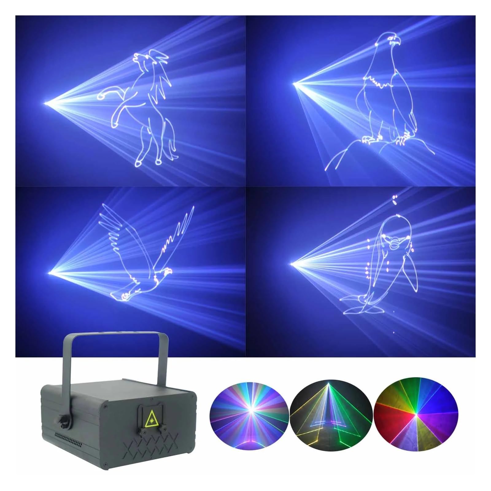 Luci per Feste, Proiettore di controllo musicale DMX512 con effetto di scansione animato a colori a colori da 5 W RGB Bar interno for feste da discoteca DJ
