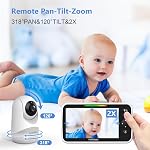 HelloBaby Moniteur avec caméra et audio, écran de 5'' 16-Hour Diffusion vidéo