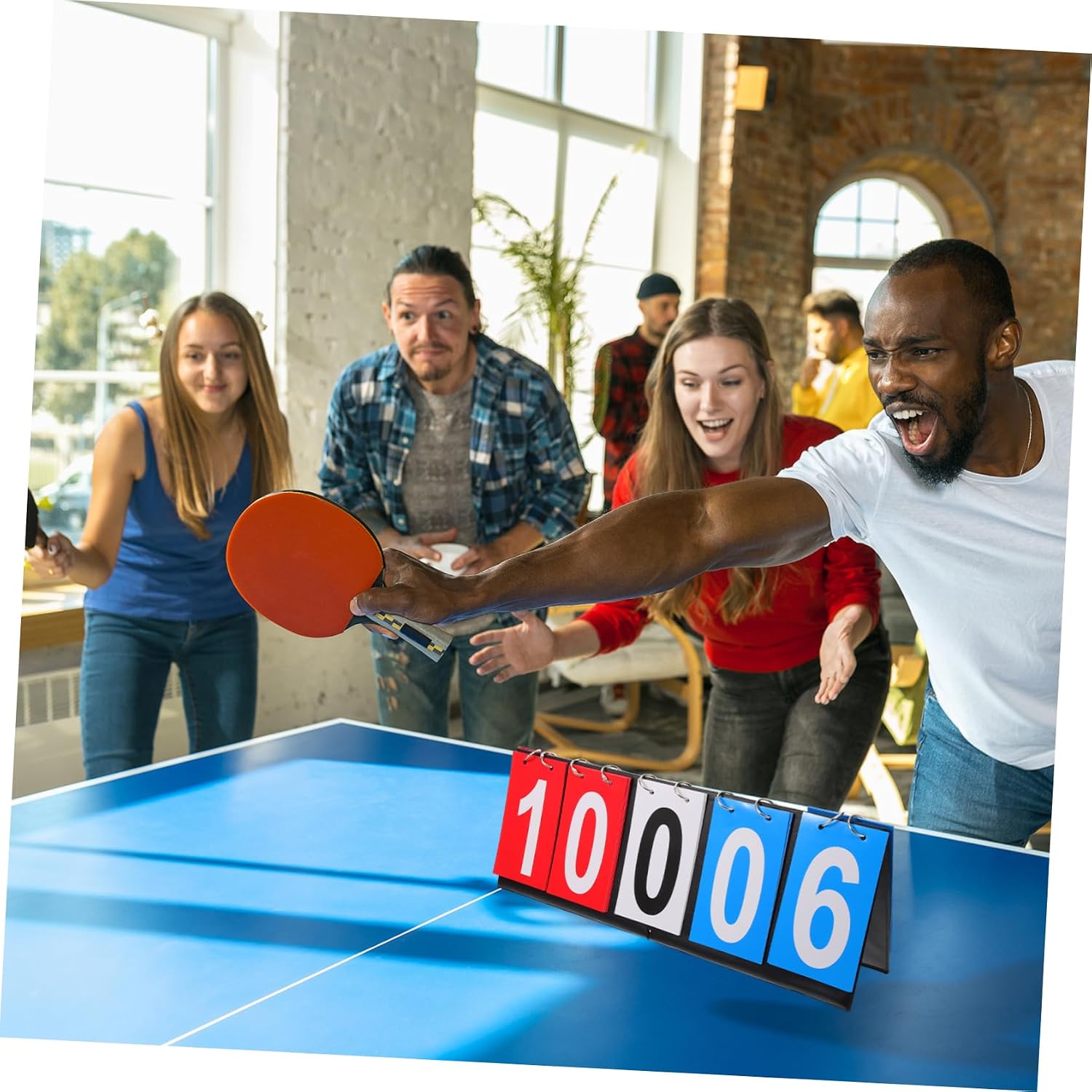 KOMBIUDA Desk Flipper Scoreboard Turn Based Score Tool for Basketball Football Tennis