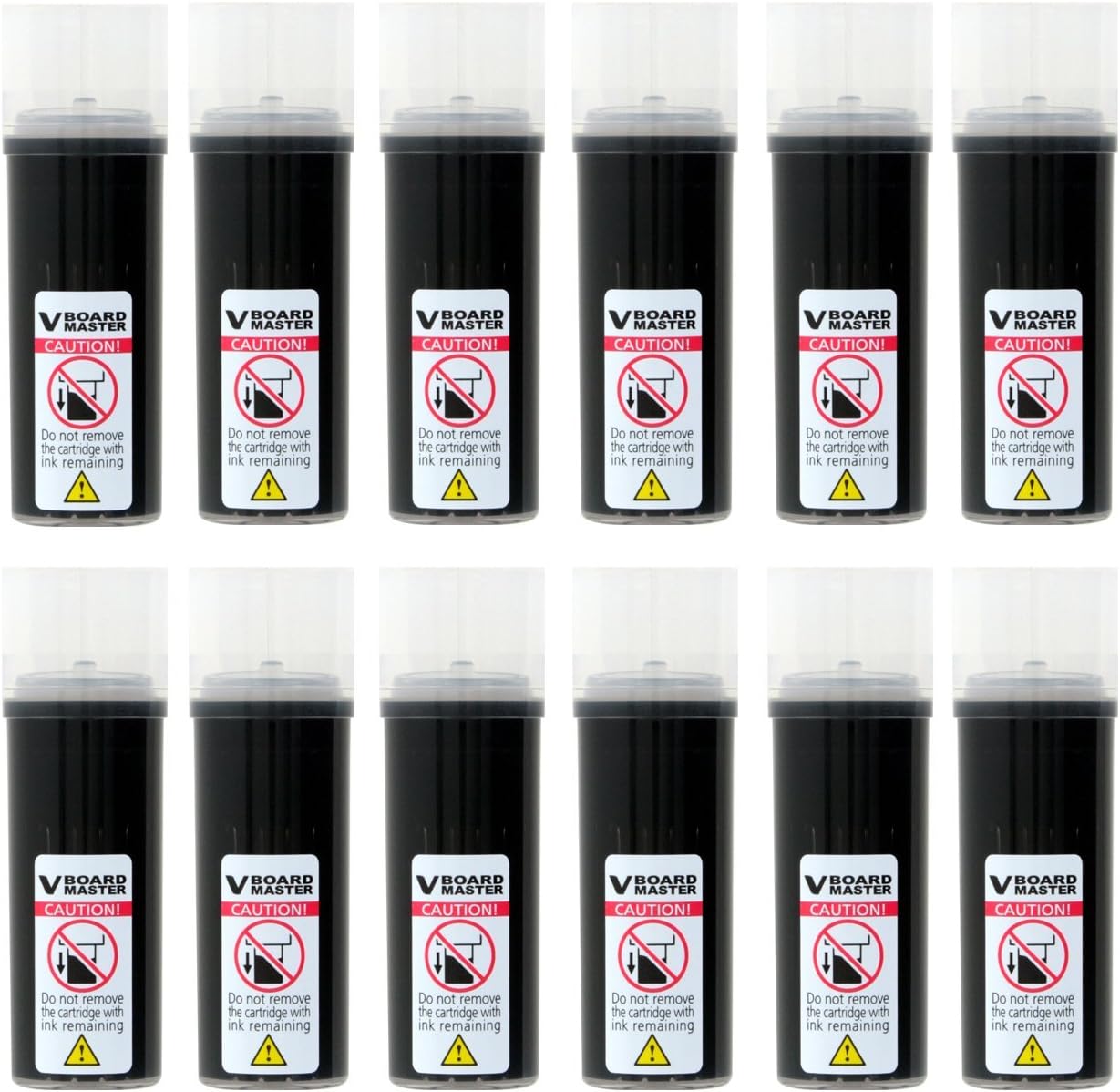 PilotRefill for BeGreen V Board Master Dry Erase, Chisel Tip, Black Ink, Pack of 12