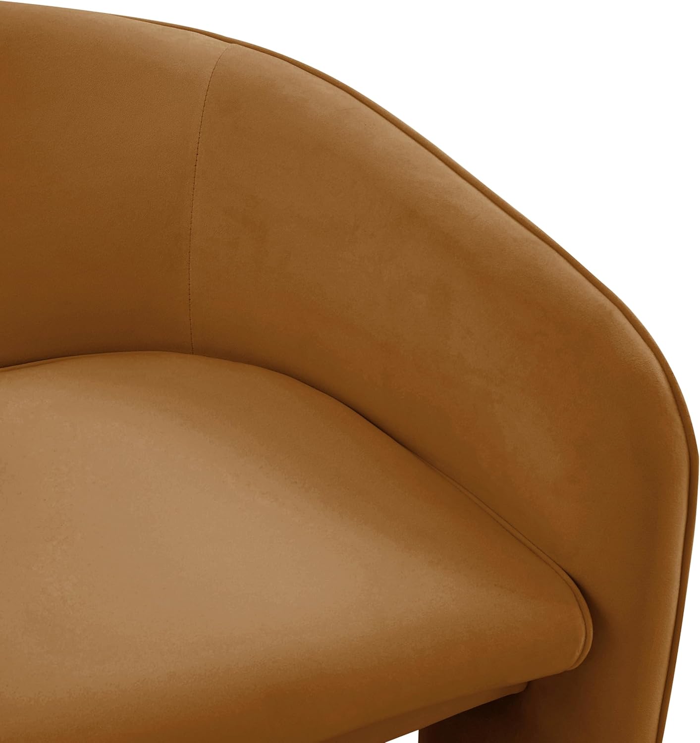 Tov Furniture Marla Cognac Velvet Accent Chair