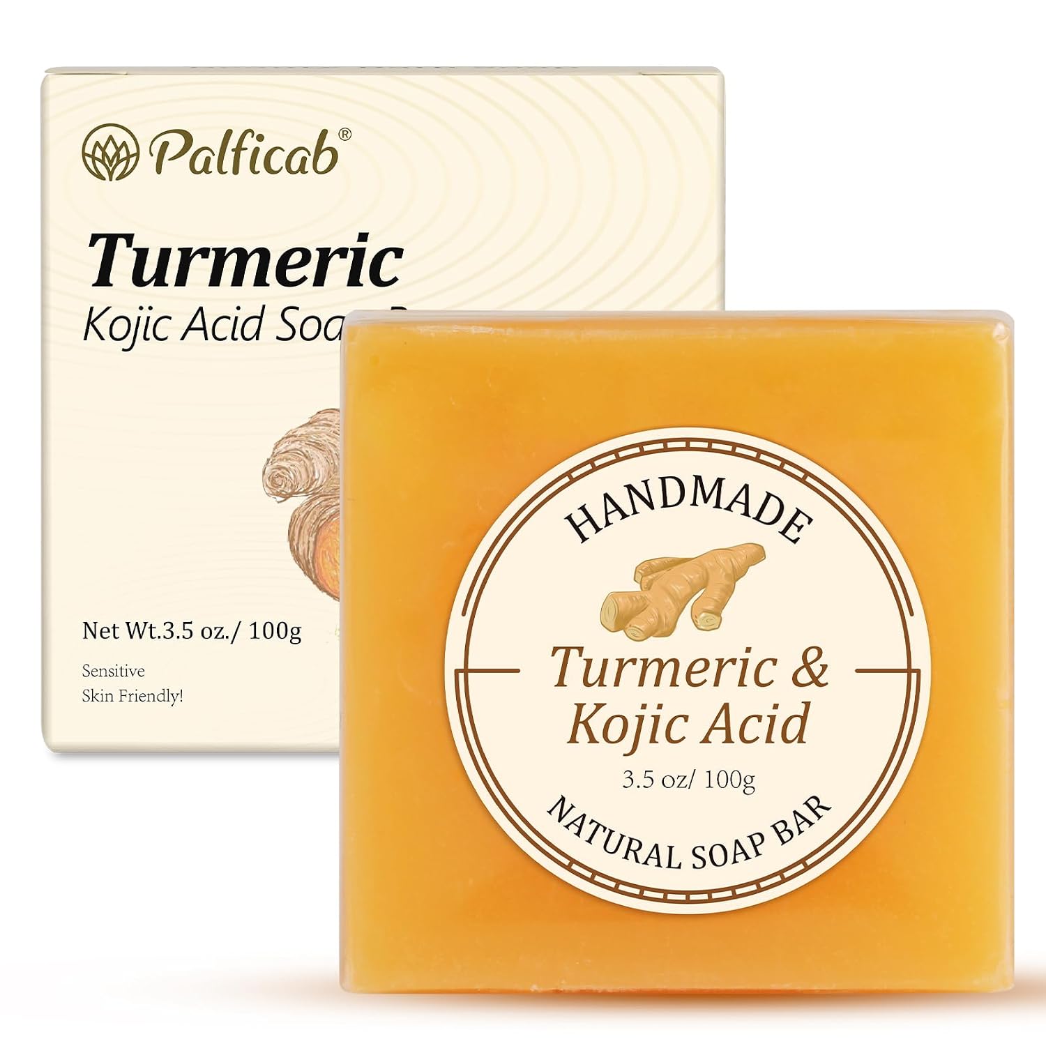 Kojic Acid and Turmeric Soap - Skin Brightening Cleanser