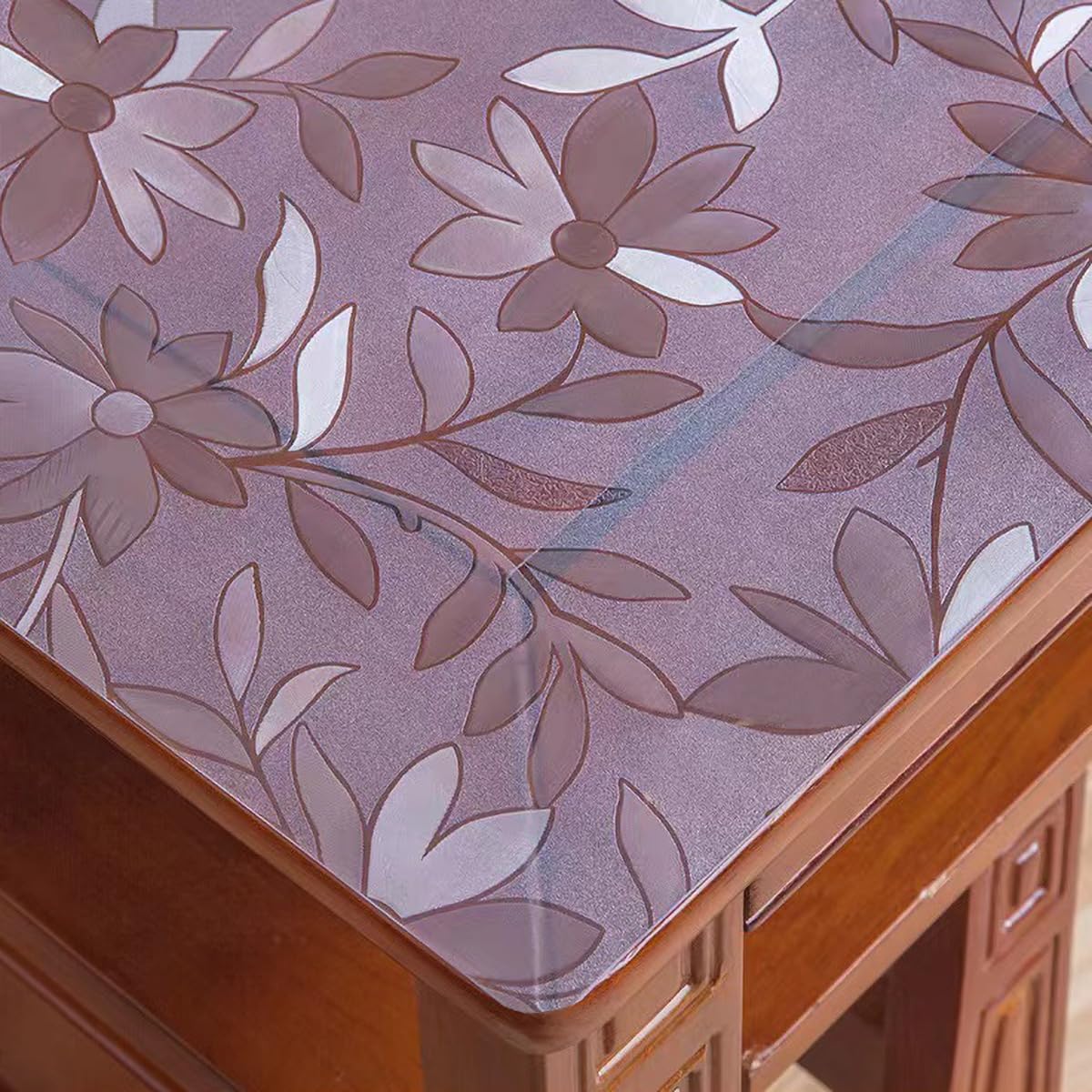 Amazon.com: XHTJIAJU Daisy Floral Table Protector 42 x 78 Inch, 1.5mm ...