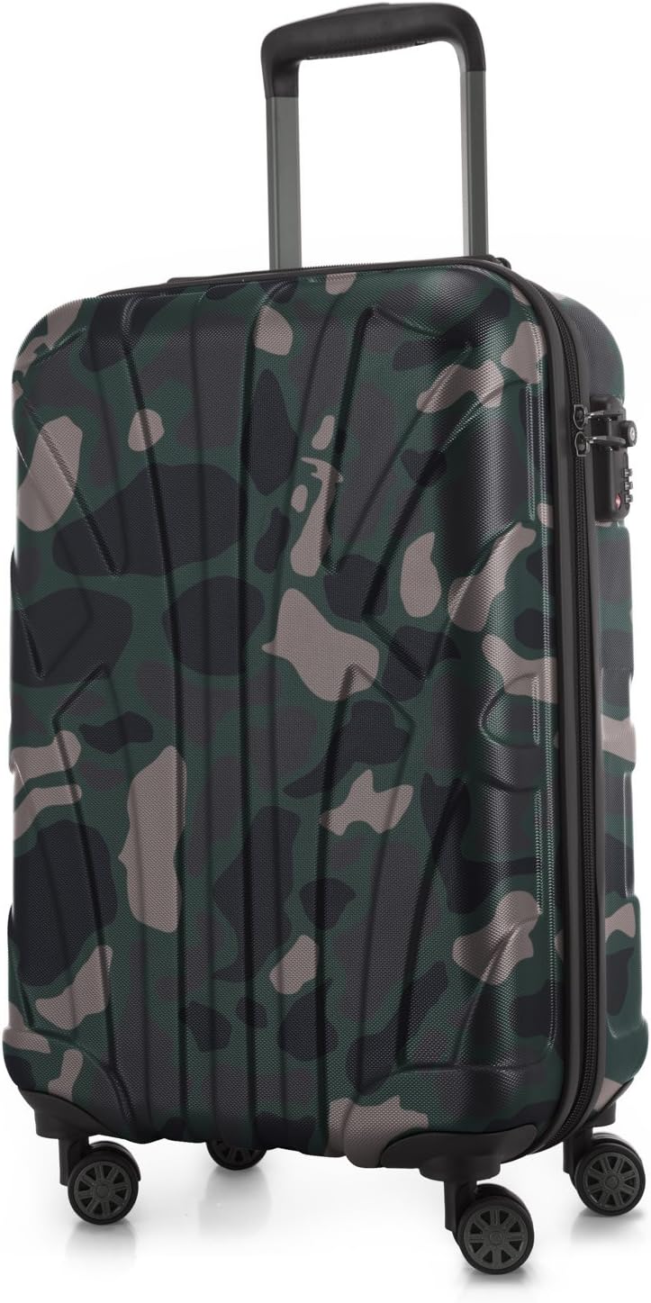 Suitline Hand Luggage Hard Shell Suitcase Trolley Suitcase Travel Suitcase camouflage