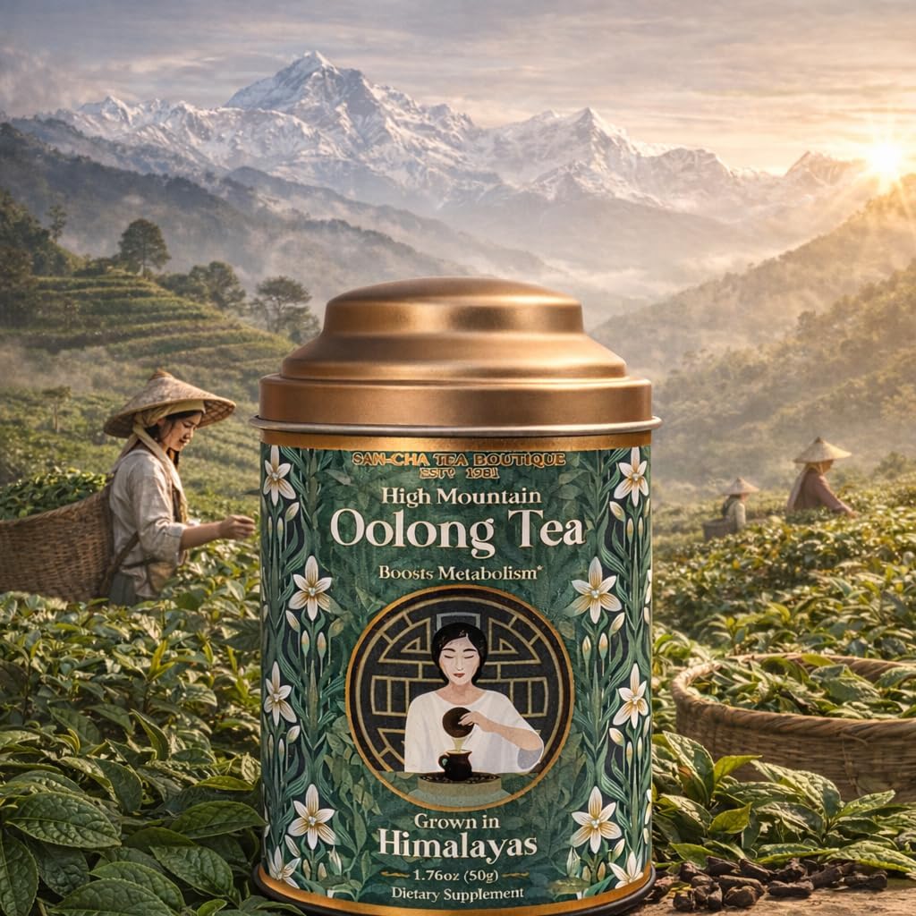 Sancha Tea Boutique Oolong Tee 50g Ganzblatt-Oolong-Tee geerntet im Himalaya magerer Tee