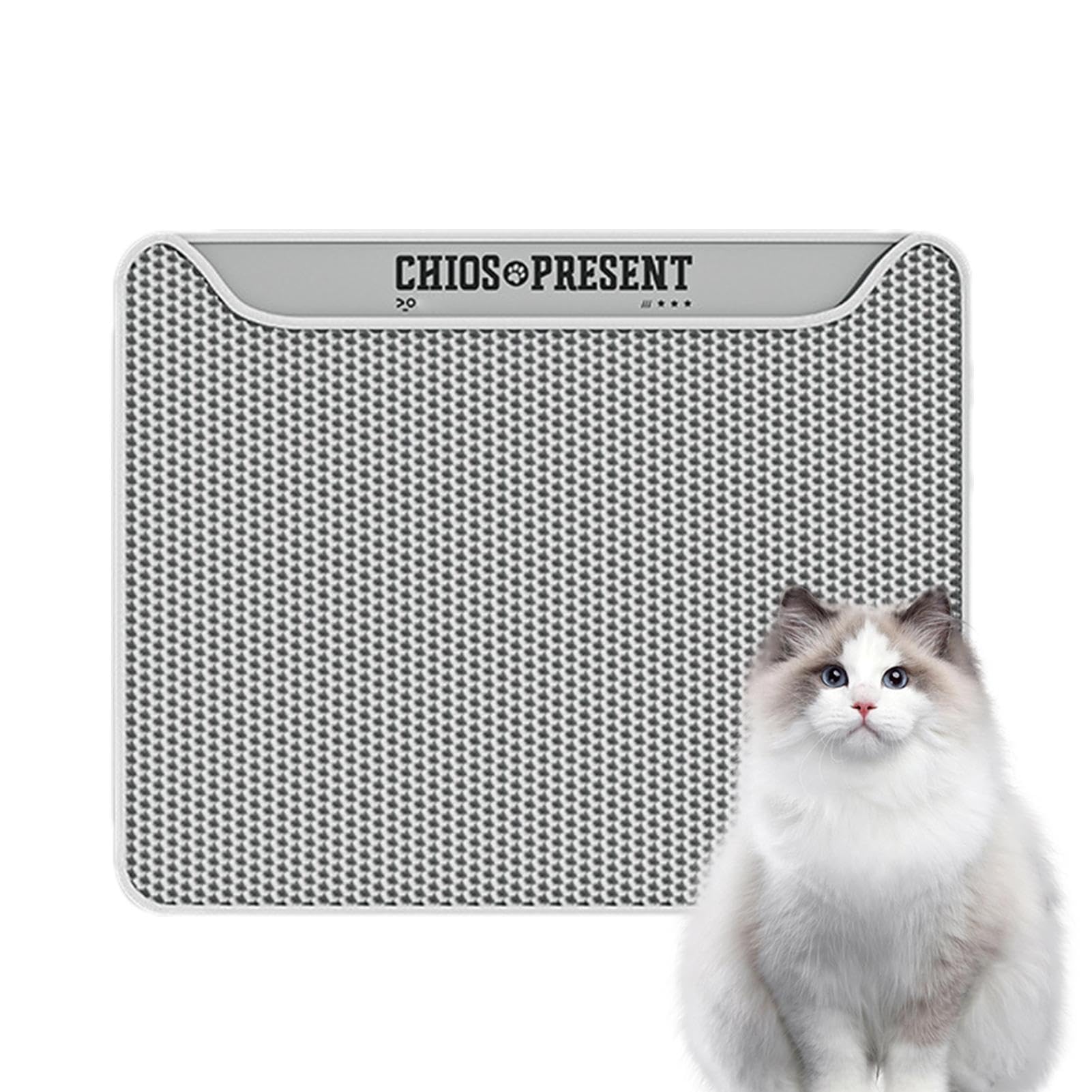 Tapis de litière pour chat Tapis de litière, Tapis de chat pour litière | Tapis de litière pour chat,Tapis de collecte de litière à double couche, tapis de litière pour chat,