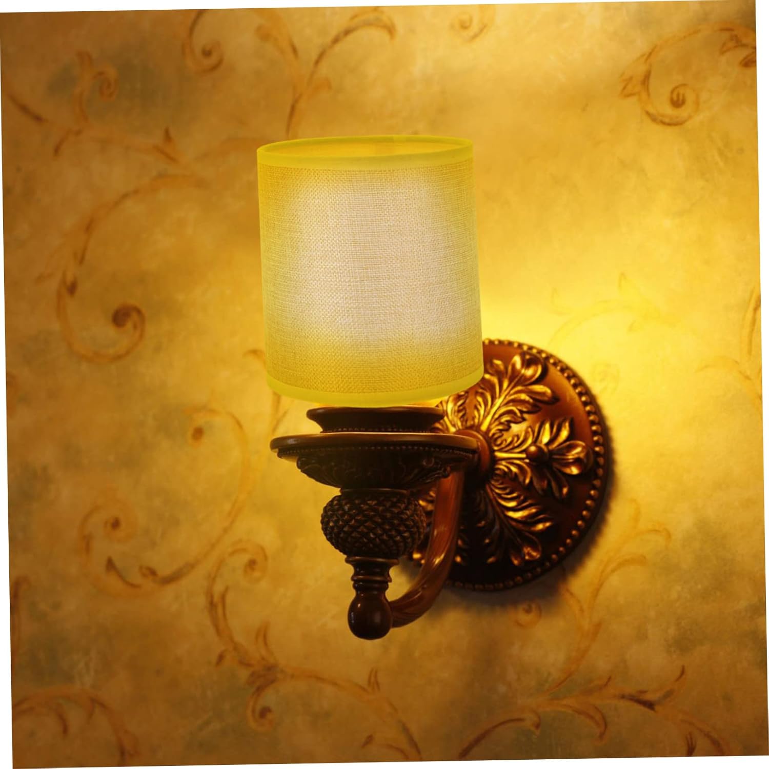 ABOOFAN 2pcs Linen Fabric Lampshade Ceiling Light Shade for Desk Floor and Bedside Lamps Diameter for Home Decor and Lighting