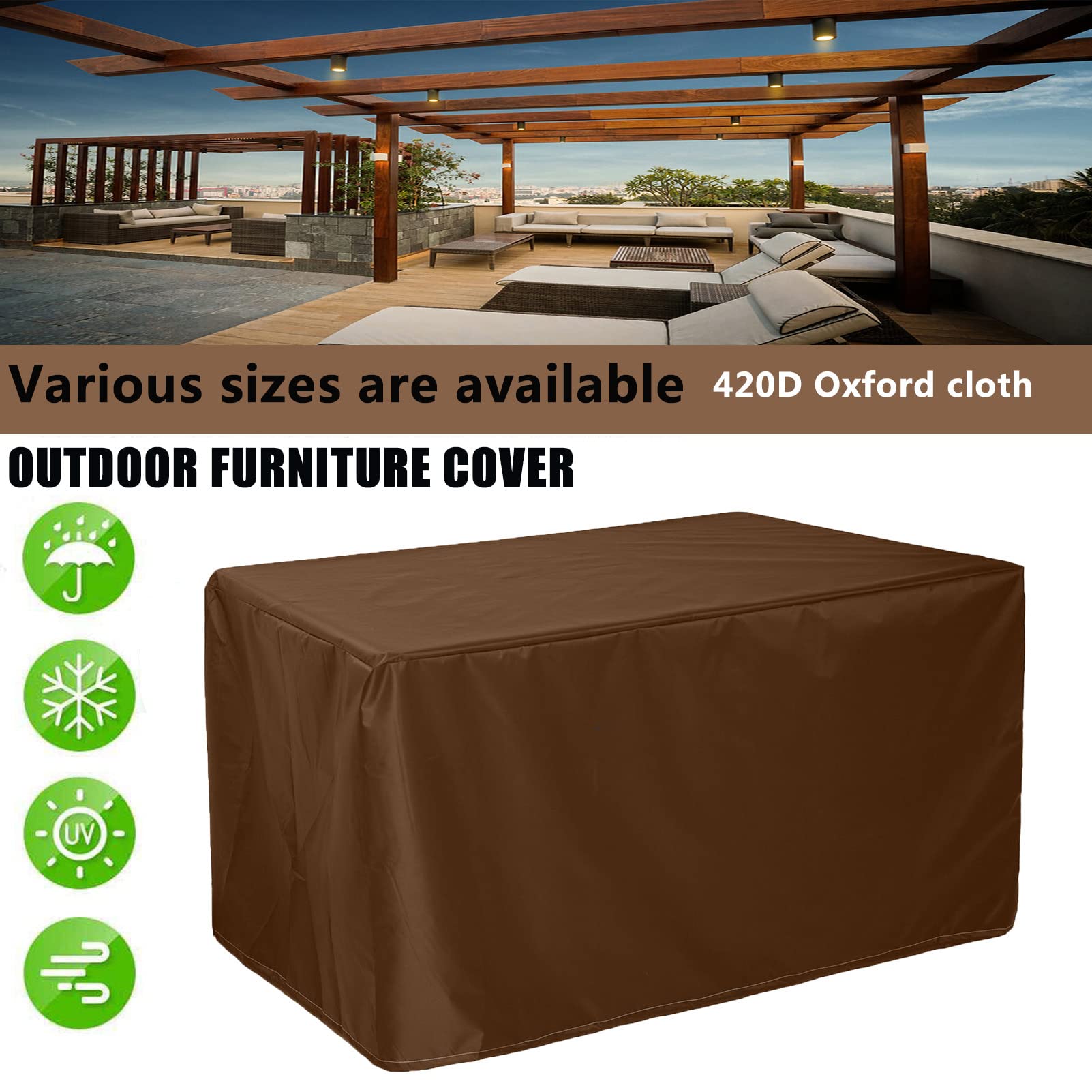 Outdoor Stoelhoezen Waterdicht,2 Stuks Waterdichte Hoes voor