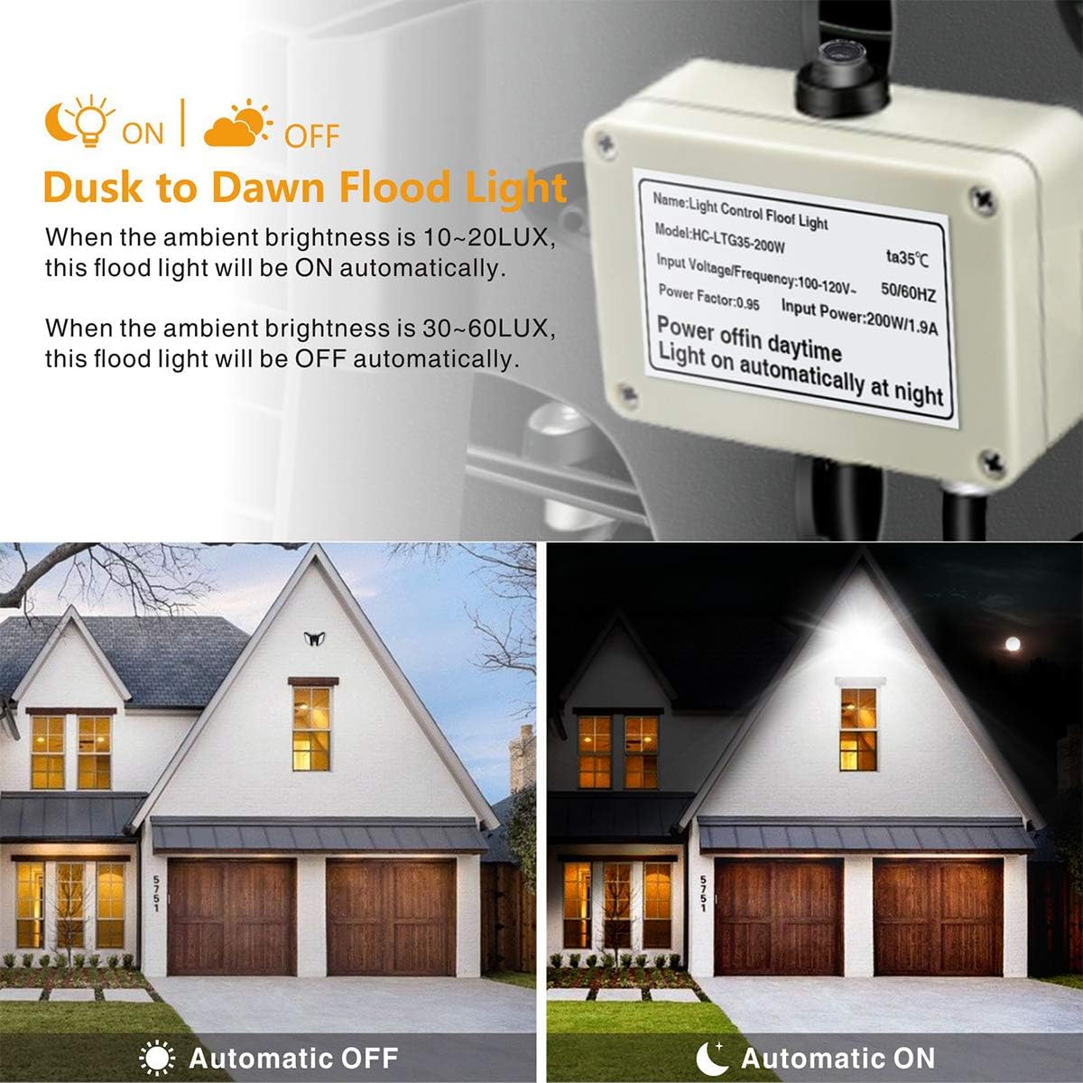 Amazing 🔥 STASUN 200W LED Flood Light Super Bright 18000lm Dusk to Dawn Outdoor Lighting, 6000K, OSRAM LED Chips, IP66 Waterproof Wide Lighting Angle LED Security Area Lights for Yard, Patio, Parking Lot