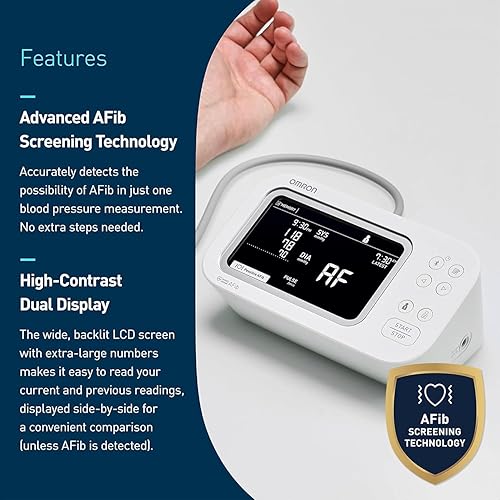Miniatura 4 de OMRON Monitor de Presión Arterial Platinum para Uso Doméstico y Brazalete de Presión Arterial para Brazo Superior - Marca #1 Recomendada por