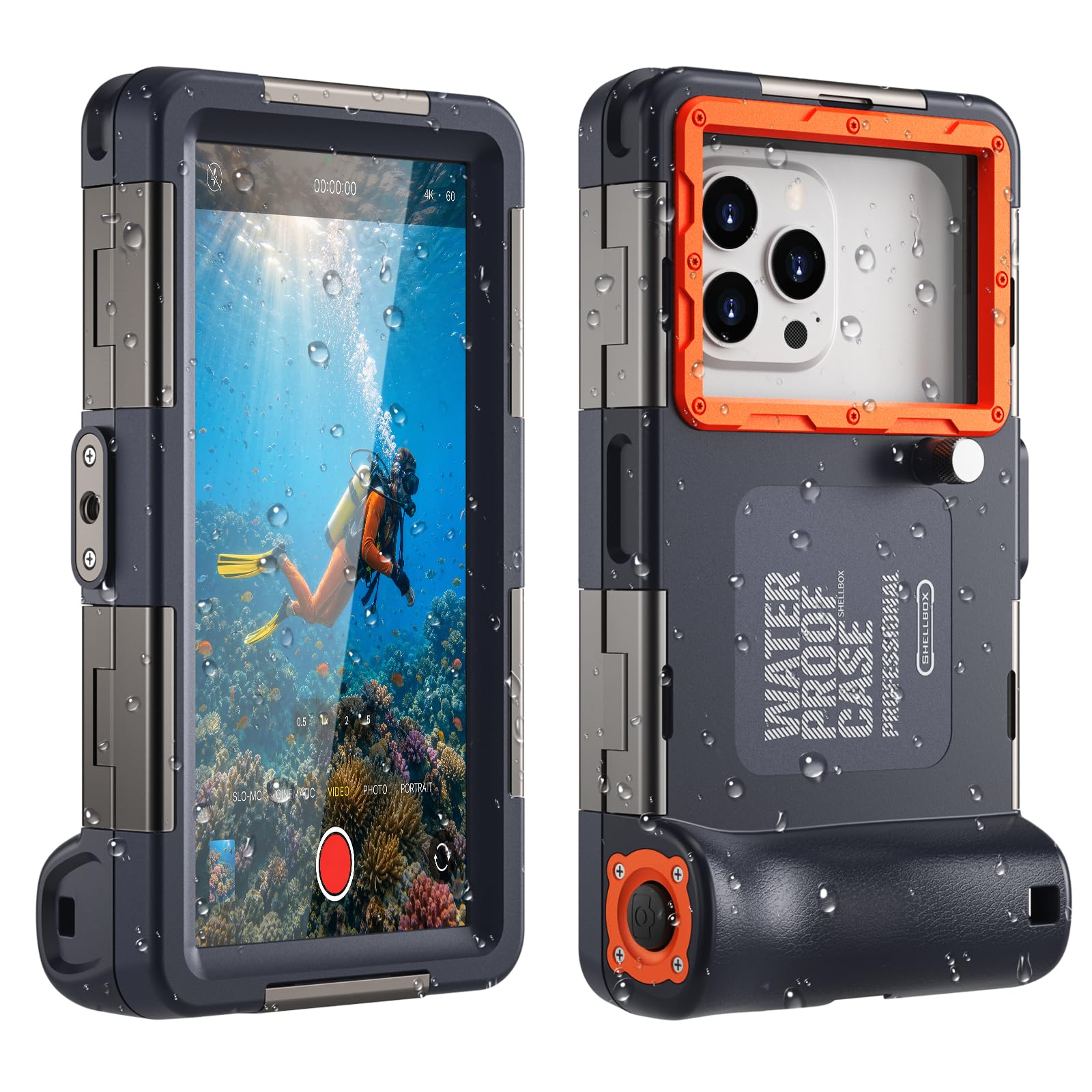 IP68 Unterwasser Handyhülle 15m wasserdicht kompatibel mit iPhone 17 Pro Max Samsung Galaxy S25 Ultra Xiaomi