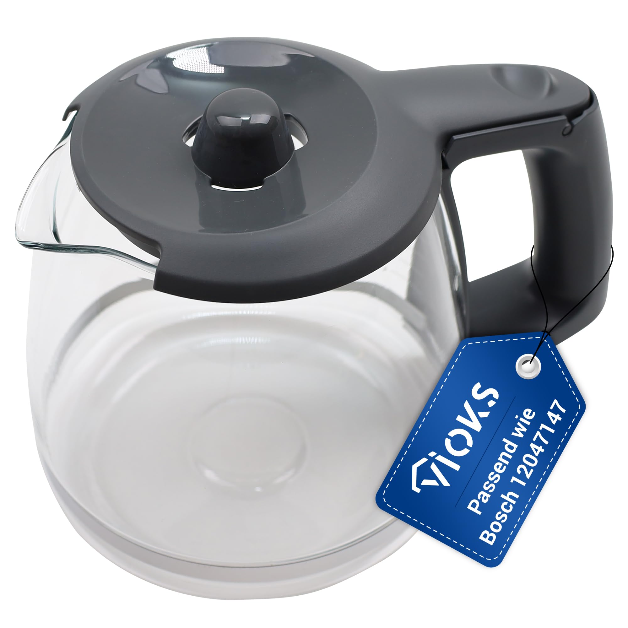 VIOKS Glas Kaffeekanne Kaffeemaschine Ersatz für Bosch 12047147 12014695