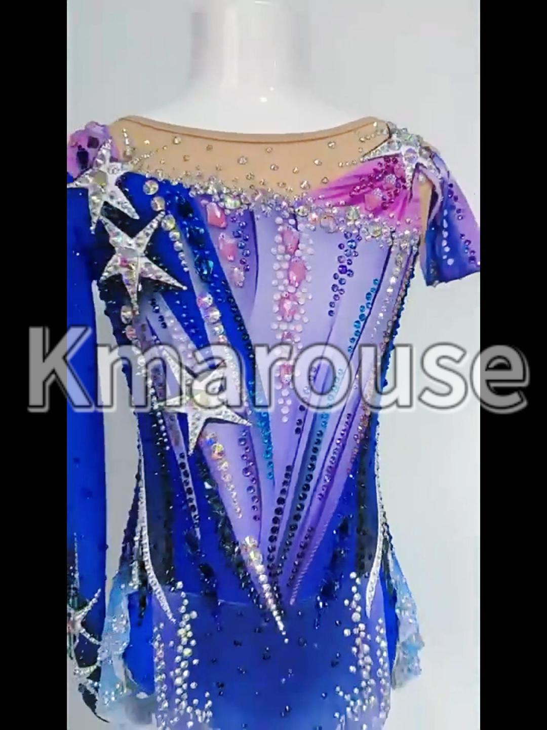 新体操競技用手作り衣装　美品 新体操 競技用レオタード＊ 手作り 160サイズ - メルカリ