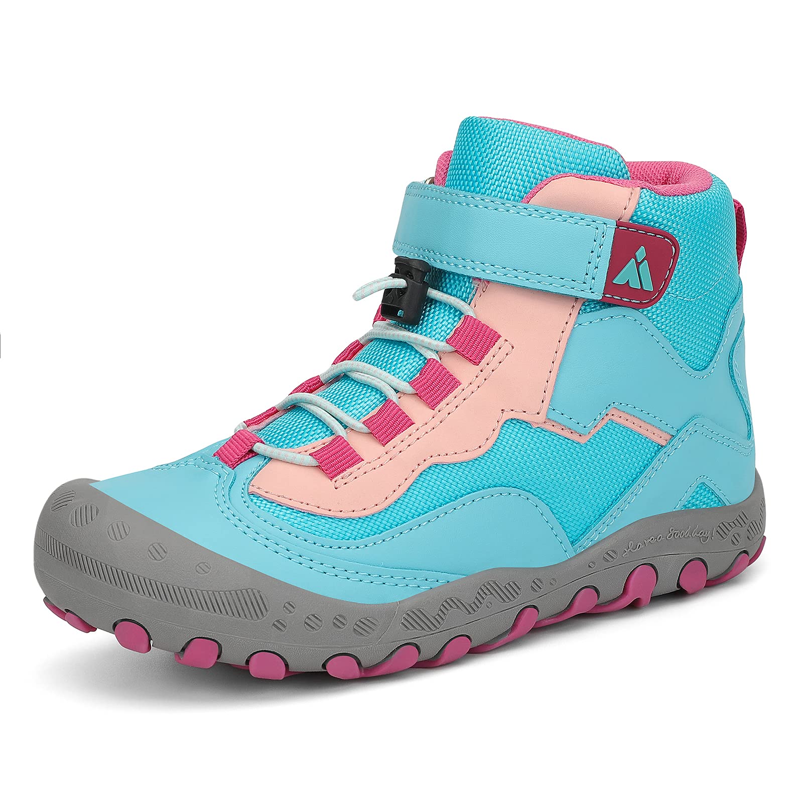 Mishansha Kids Water Resistant Hiking Boots, Boys Girls Anti Collision Anti-Skid Athletic Outdoor Ankle Adventure Trekking Shoes