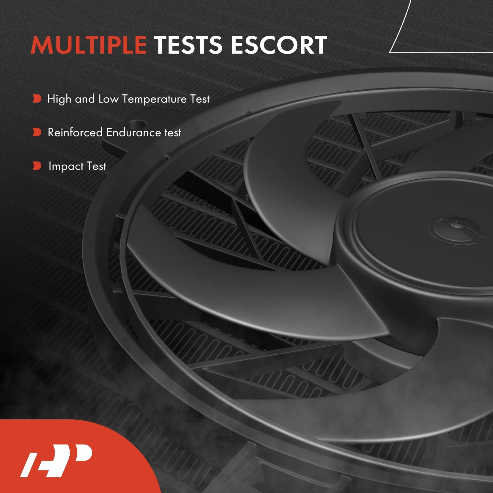 A-Premium Engine Radiator Cooling Fan Assembly Compatible with Select Dodge Models - Journey 2009-2020 - Replace# 68038241AA, 68057238AA