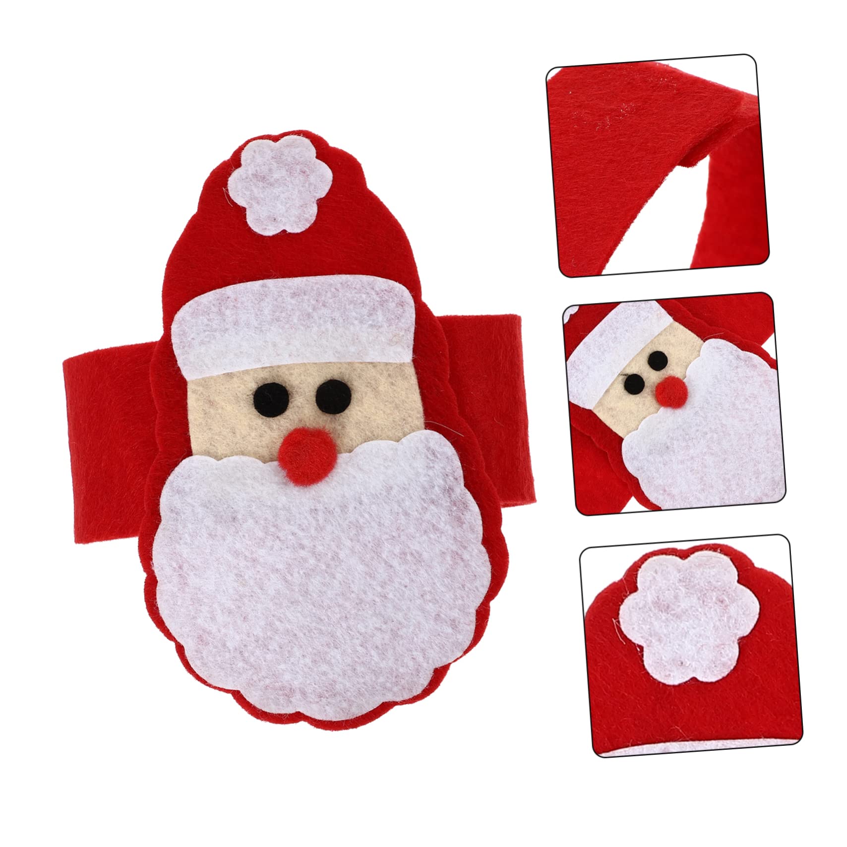 TOPBATHY 8 Set Di Porta Tovaglioli Natalizi Unici Con Fibbie A Tema Natalizio Per Tavolo Da Pranzo 4 Pezzi * 8