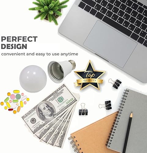 Miniatura 3 de Caja de seguridad para desviación de bombilla compartimento secreto oculto para ocultar dinero, joyas y objetos pequeños  Contenedor pequeño para