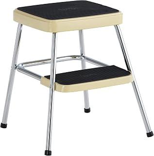 COSCO 11330CBY1E Stylaire Retro Two (Yellow, one Pack) Step Stool,