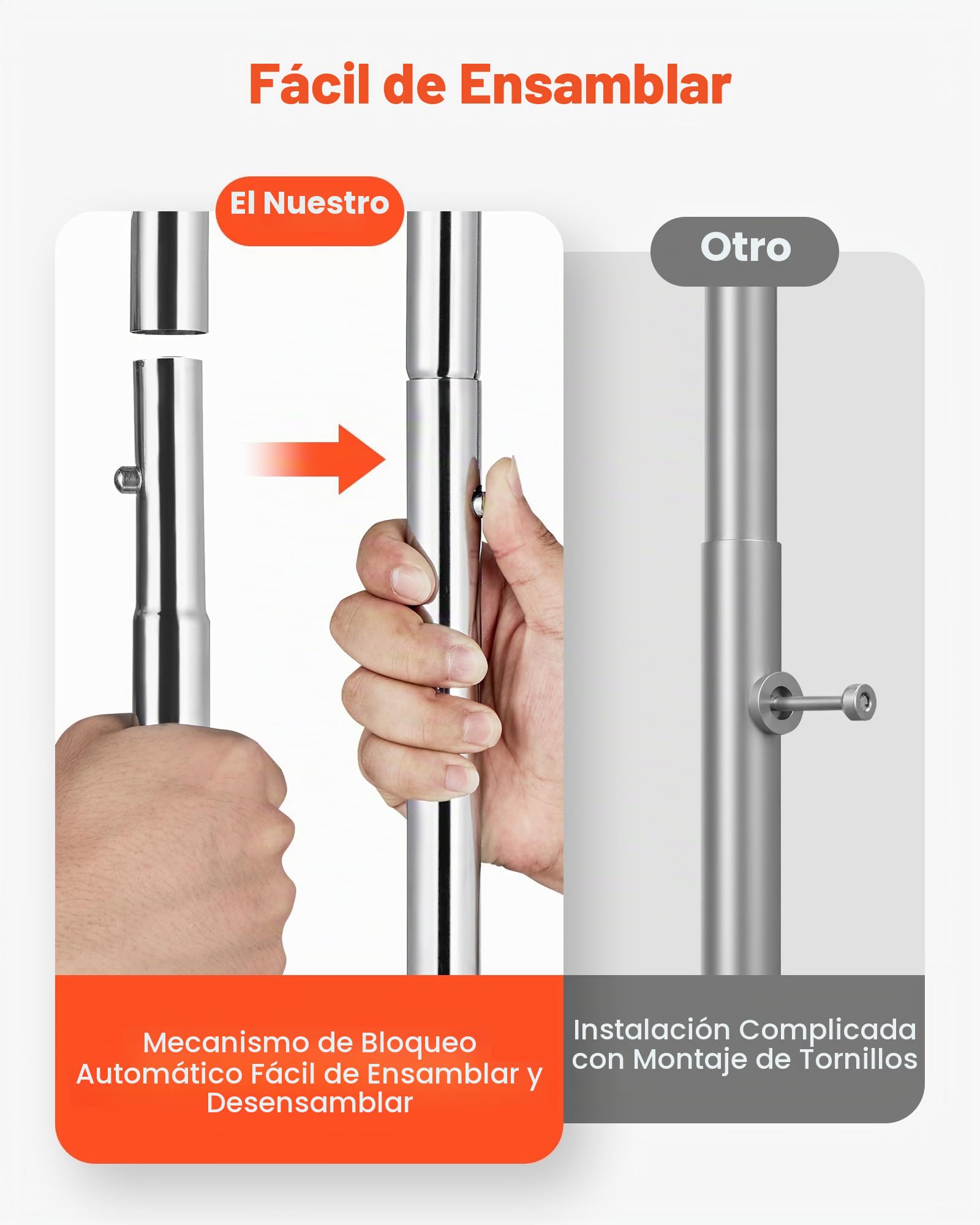 VEVOR Perchero Burro para Ropa 107-166 cm 2 Barras para Colgar y Cesta de Almacenamiento, Burro de Ropa con Ruedas, Carga de 150 kg, de Acero al Carbono, para Dormitorio, Lavandería, Sala de Estar