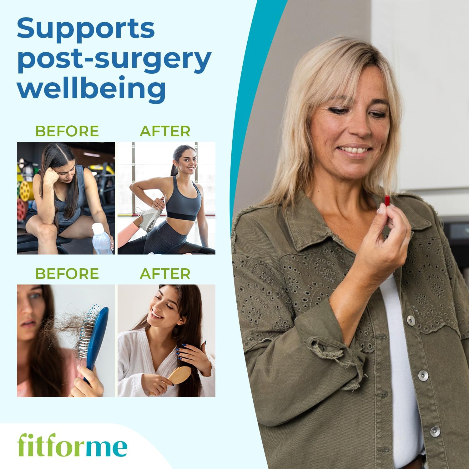 FitForMe Bariatric Multivitamin, Tailored for Gastric Sleeve Surgery – One-a-Day Capsule, 30-Day Supply, Easy-to-Swallow WLS Optimum Capsule, Scientifically Formulated – for Men & Women