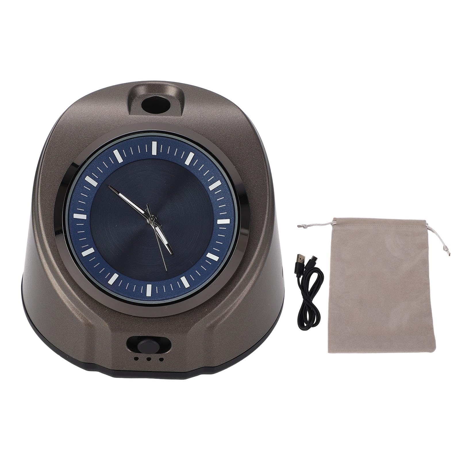 Difusor sin Agua para Aceites Esenciales, Difusor de Aceite Esencial con Pilas, Difusor de Coche con Reloj, Ambientador de Aire Inteligente Inalámbrico, Difusor de Aromaterapia