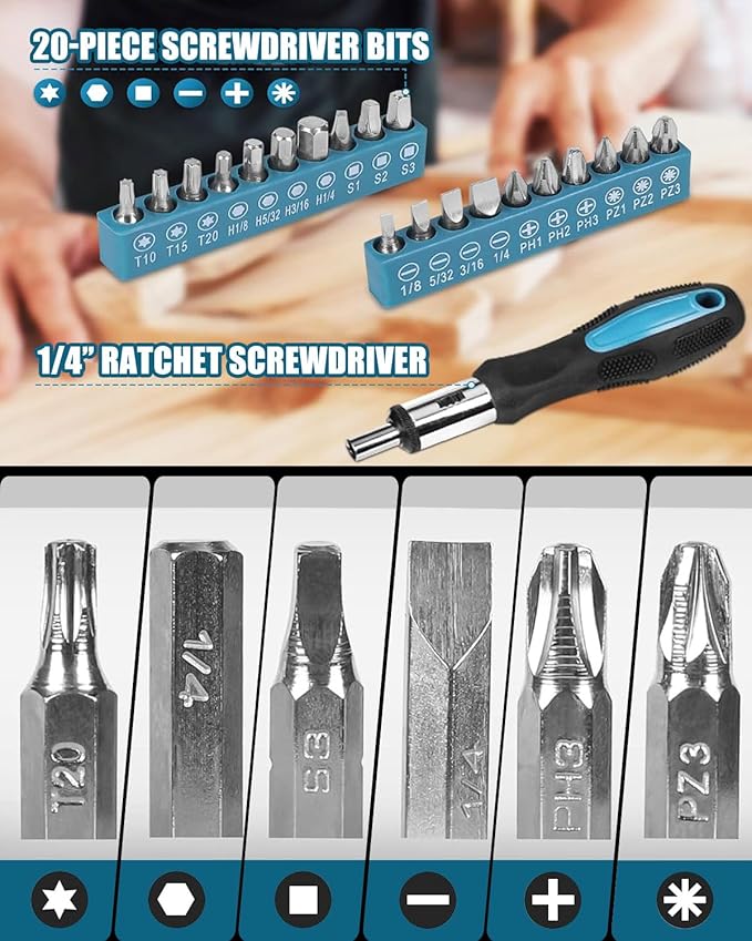 Kit de Herramientas Zeite 144 Piezas con Caja de Almacenamiento miniatura 6