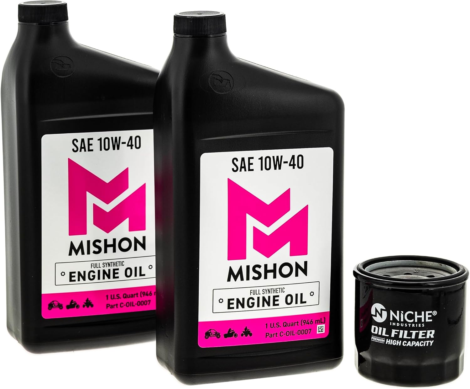 MISHON Engine Oil Change Kit for Kawasaki Brute Force 650 750 Prairie 360 KFX700