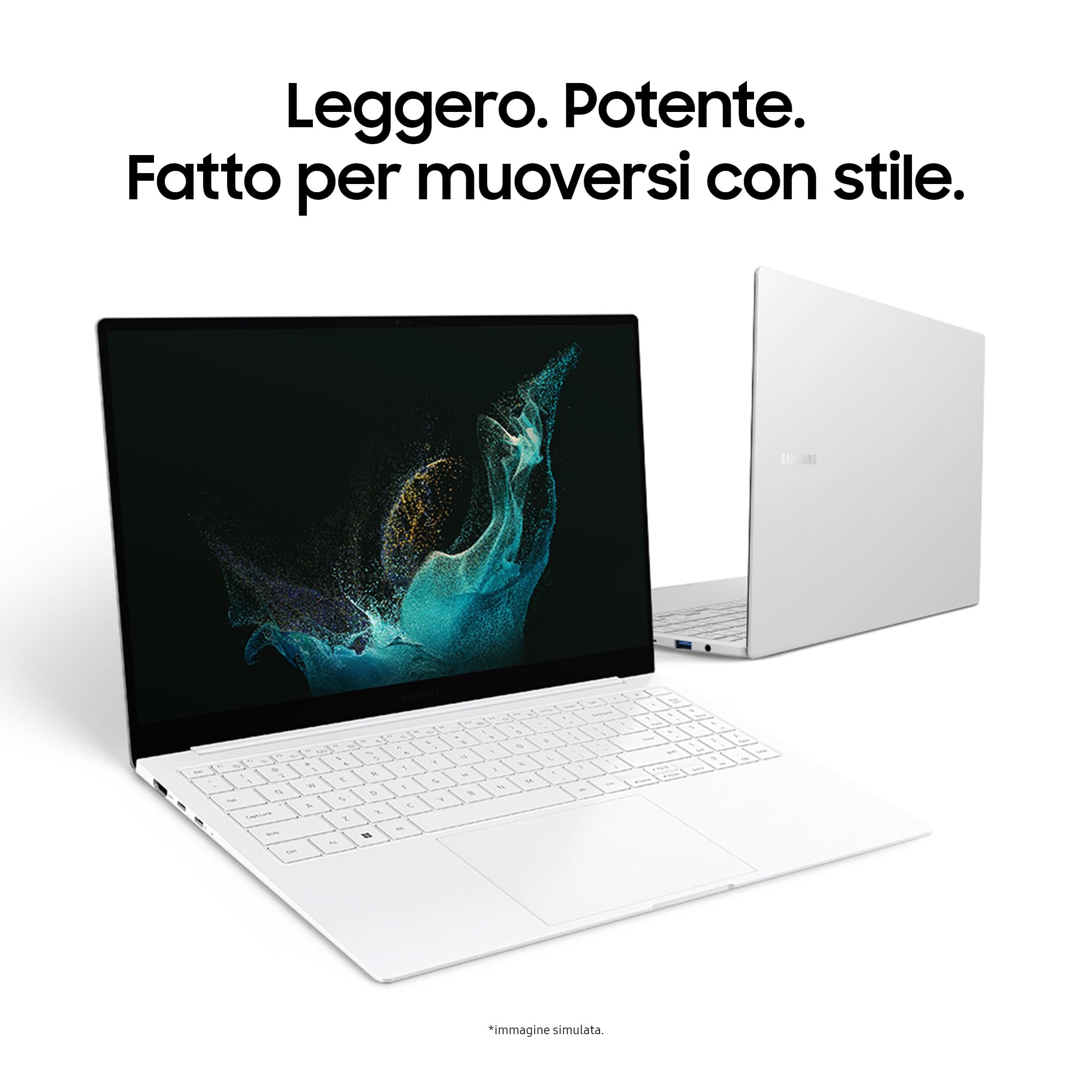 SAMSUNG Galaxy Book2 Pro SE, 15.6" AMOLED, Intel Core Ultra 5, 16GB RAM, 512GB SSD, Windows 11 Home, Silver [Versione italiana]