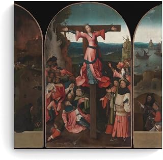 ZENGSHU Hieronymus Bosch The Crucifixion of St Wilgefortis Poster Wall Art Gifts Bedroom Prints Home Decor Hanging Picture Canvas Paintings 20x20inch(50x50cm)