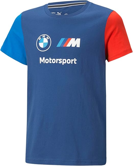 PUMA Kids' Bmw M Motorsports Kids Essentials Logo Tee