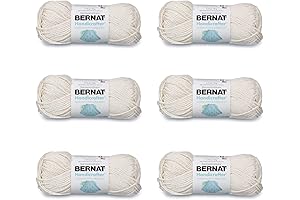 Bernat Handicrafter Cotton Yarn Off White Bulk
