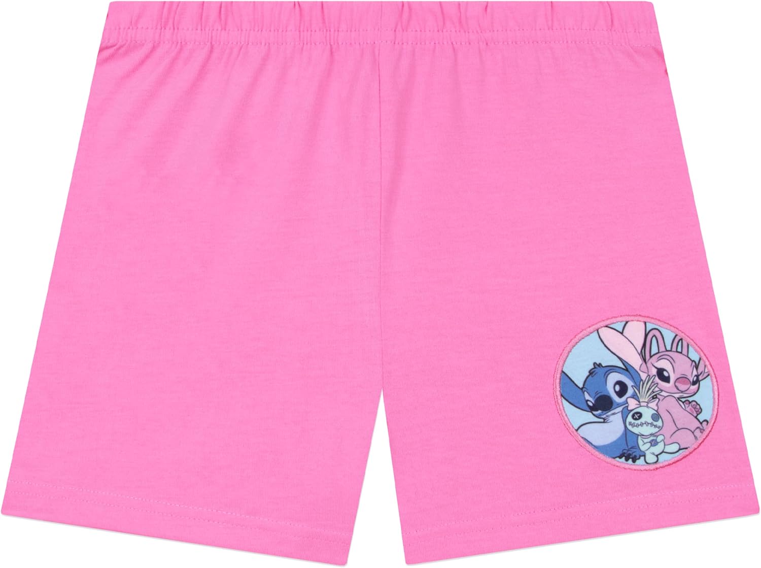 Disney Stitch Pajamas, Short Sleeve Lilo And Stitch Pjs, Cute Girls Pajamas, Pajama Set For Summer, Pink 14