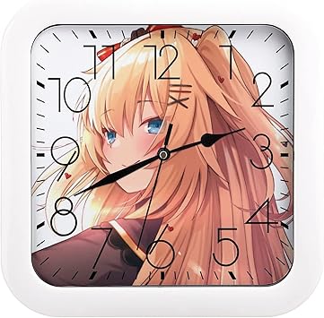 Amazon Co Jp 壁掛け時計 赤井はあと 掛け時計 アニメ 静音 連続秒針 立体文字 置き時計 壁掛け 大きな数字 かけ時計 四角い 電池式 部屋装飾 子供部屋 可愛い 雑貨 贈り物 おしゃれ ホーム キッチン