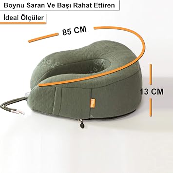 beddo™ Bamboo Series | Orthopedic Neck and Travel Pillow | Khaki Color