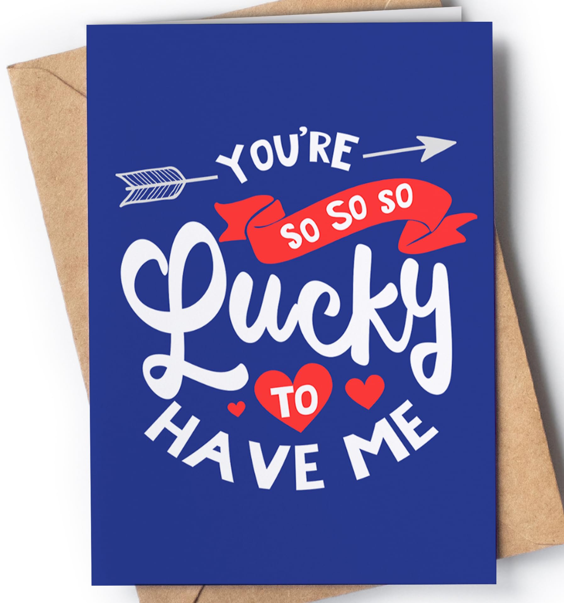 Tarjeta de Aniversario para Hombre, Mujer - Tarjeta de Aniversario Graciosa para Marido, Novio, Novia - Tarjeta de San Valentín para Pareja - Regalo de Feliz Aniversario para él o ella - NUM 81 Certificado ClimatePartner