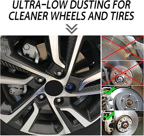 Miniatura 5 de SIPAUTEC - Juego de pastillas de freno delanteras y traseras de 4 ruedas de repuesto de pastillas de freno de disco de cerámica para Toyota Sienna