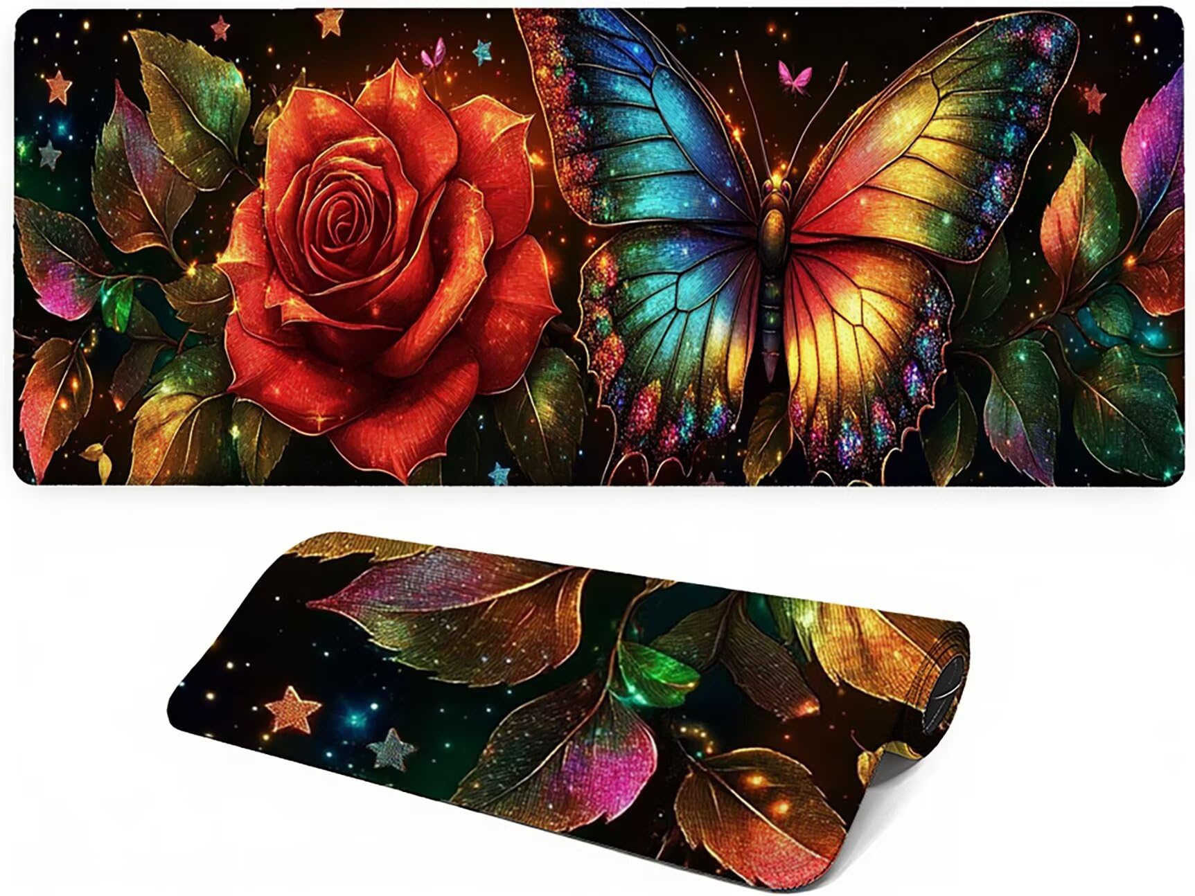Lejnlnng XXL podkładka pod mysz do gier, 160 x 80 cm, duża fabryczna mata na biurko, wodoodporna podkładka pod mysz XL, antypoślizgowa gumowa podkładka pod mysz z przeszytymi krawędziami do biura, do