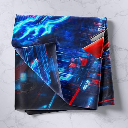 Miniatura 2 de Feelyou Tapiz de pared rojo de coche de carreras para niños, tapiz de coche deportivo de velocidad para colgar en la pared para niños y niñas, tapiz