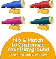 Vista 7 de Accesorios para patio de recreo – Telescopio de barco pirata para niños, accesorio de plástico para casa de árboles, casa de juegos al aire libre