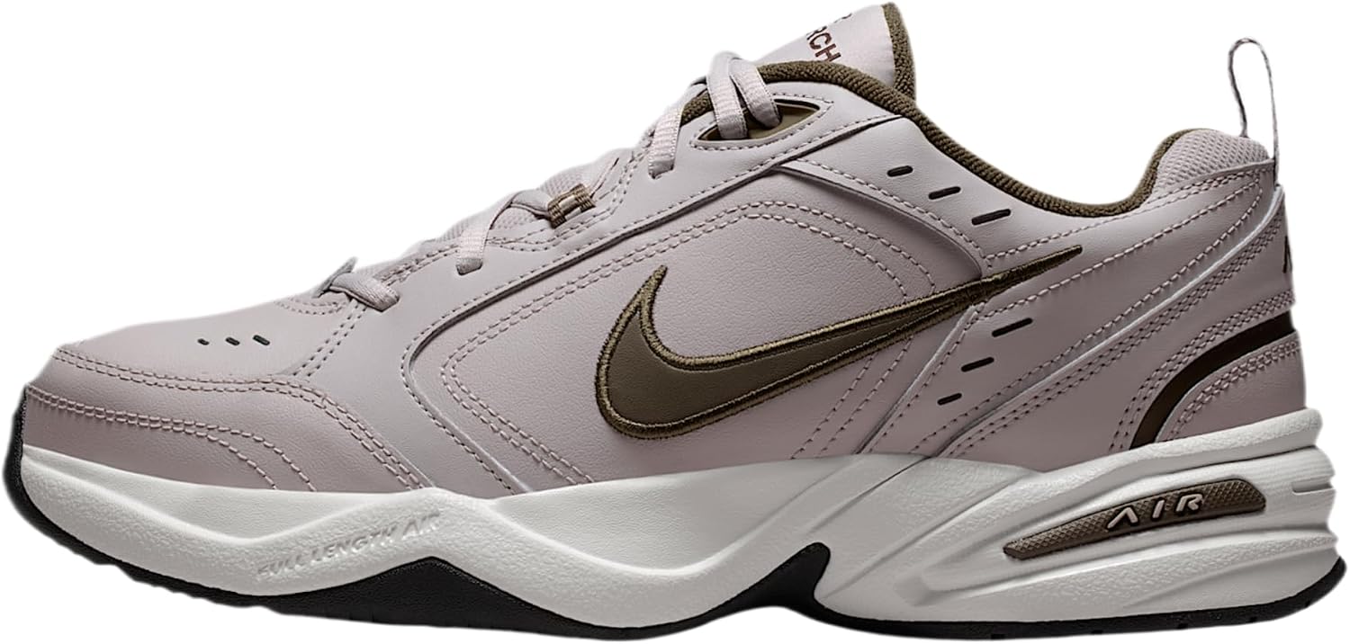 Nike Air Monarch IV Men’s Workout Shoes (Moon Particle/Black/Dark Hazel)
