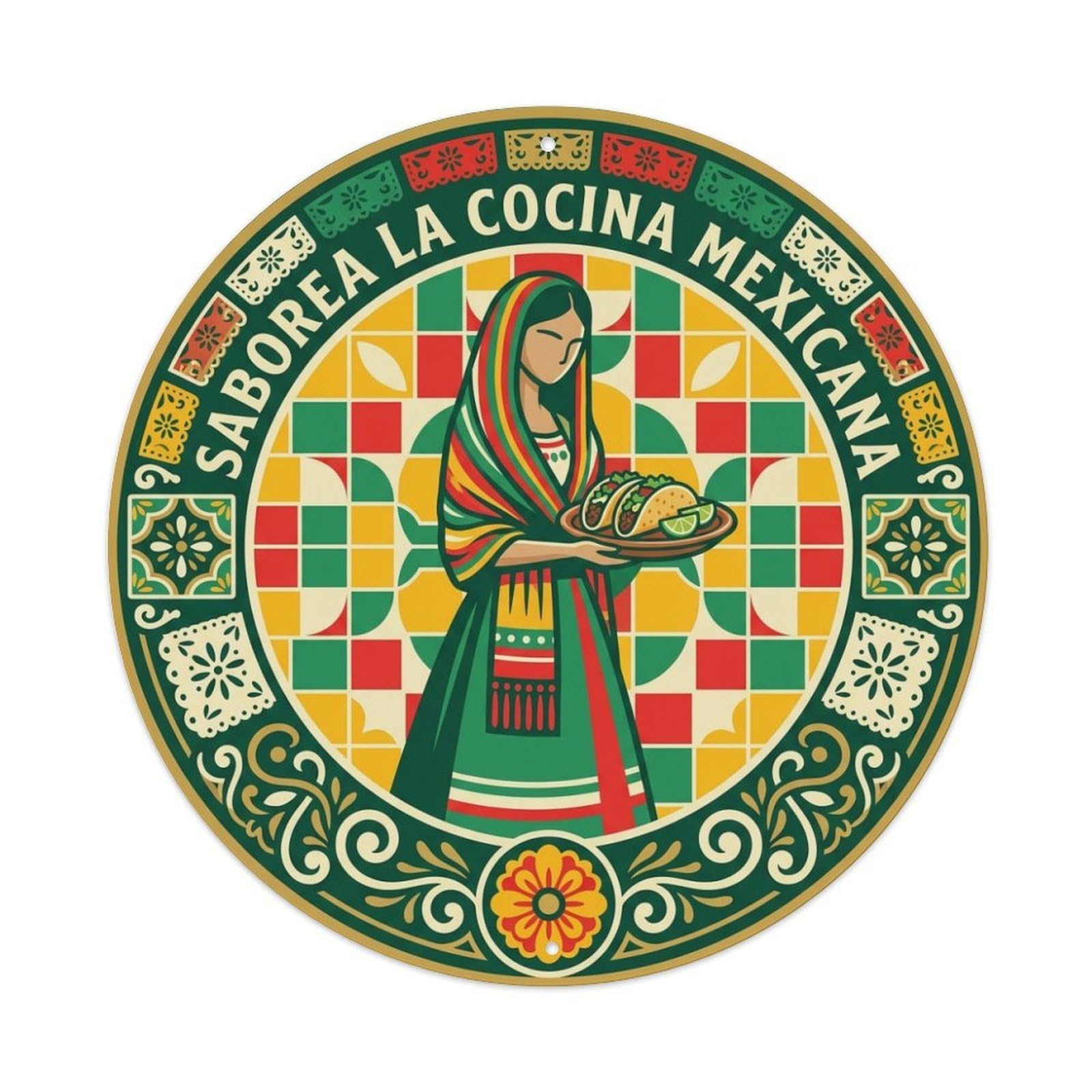 Tacos Mexican Cuisine Culinary Travel Food Metal Tin Sign