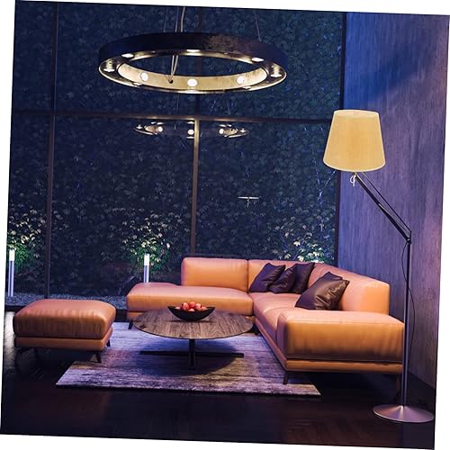 Vista 12 de GANAZONO Pantallas de lámpara de tambor – Pantalla de tela para lámpara de mesa/lámpara colgante de suelo, lino natural hecho a mano clásico moderno