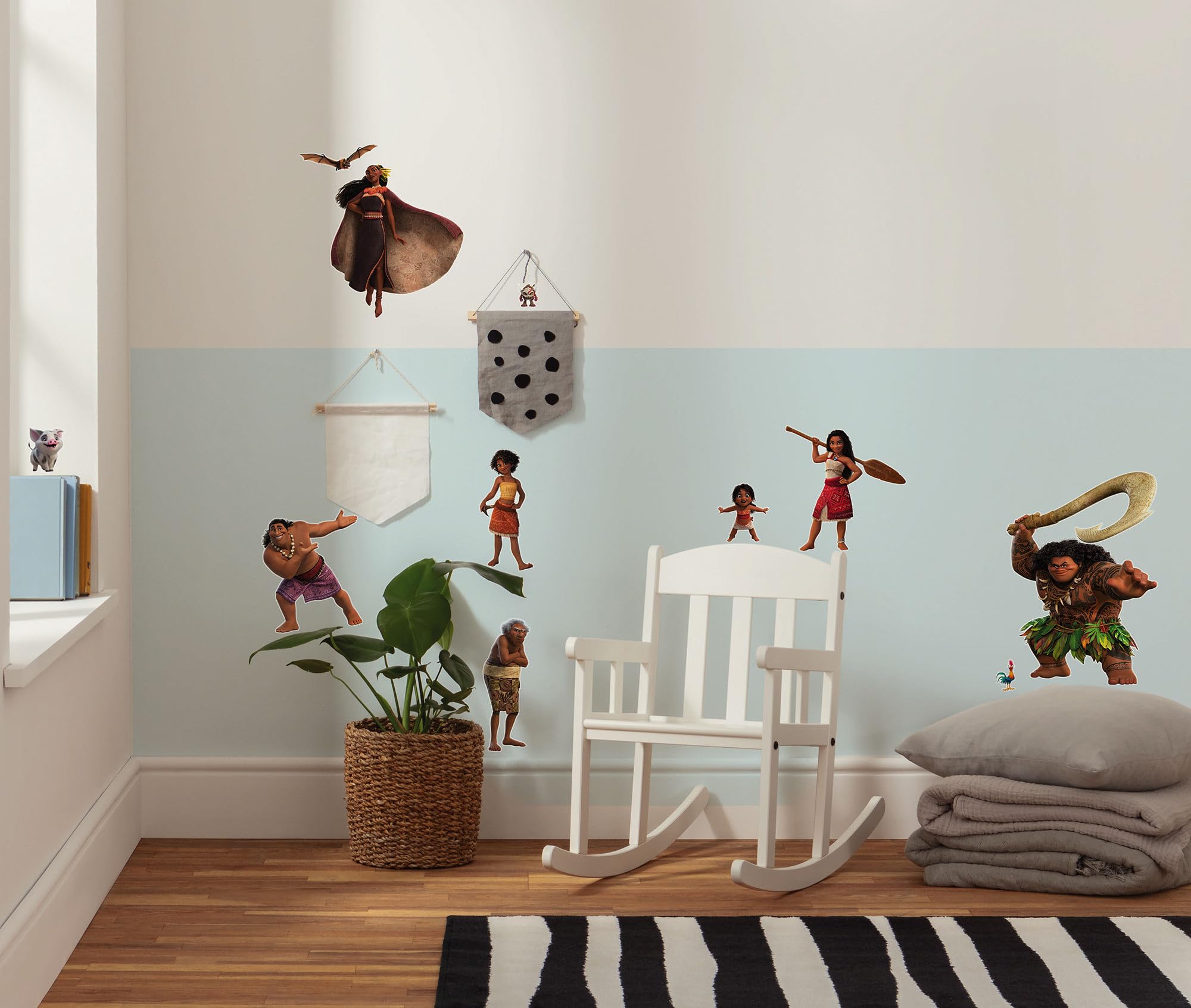 Komar Wandtattoo - Disney Moana 2 Family - Größe 50 x 70 cm - Komar, Kinderzimmer, Wandaufkleber, Wanddekoration, Wandsticker